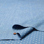 Cotton Ox Denim Style River Print Fabric Dot - nomura tailor