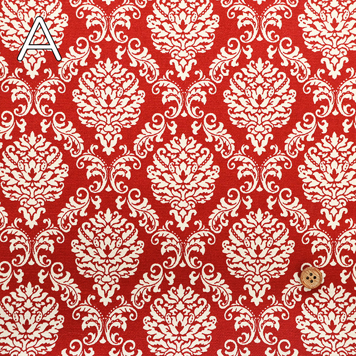 Cotton Oxford Dyed Base Fabric - Damask Printed - nomura tailor