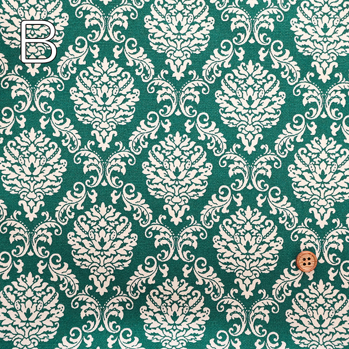 Cotton Oxford Dyed Base Fabric - Damask Printed - nomura tailor