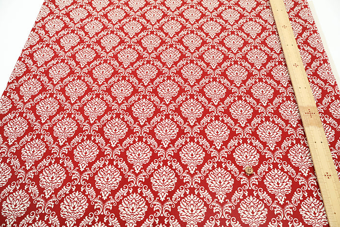 Cotton Oxford Dyed Base Fabric - Damask Printed - nomura tailor