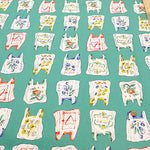 Cotton Oxford Printed Fabric - HAPPY BAG - nomura tailor