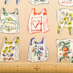 Cotton Oxford Printed Fabric - HAPPY BAG - nomura tailor