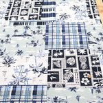 Cotton Ripple-printed Fabric - Hawaiian patchwork - nomura tailor