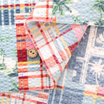 Cotton Ripple-printed Fabric - Hawaiian patchwork - nomura tailor