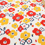 Cotton Oxford Printed Fabric - Flowers - nomura tailor