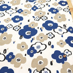 Cotton Oxford Printed Fabric - Flowers - nomura tailor