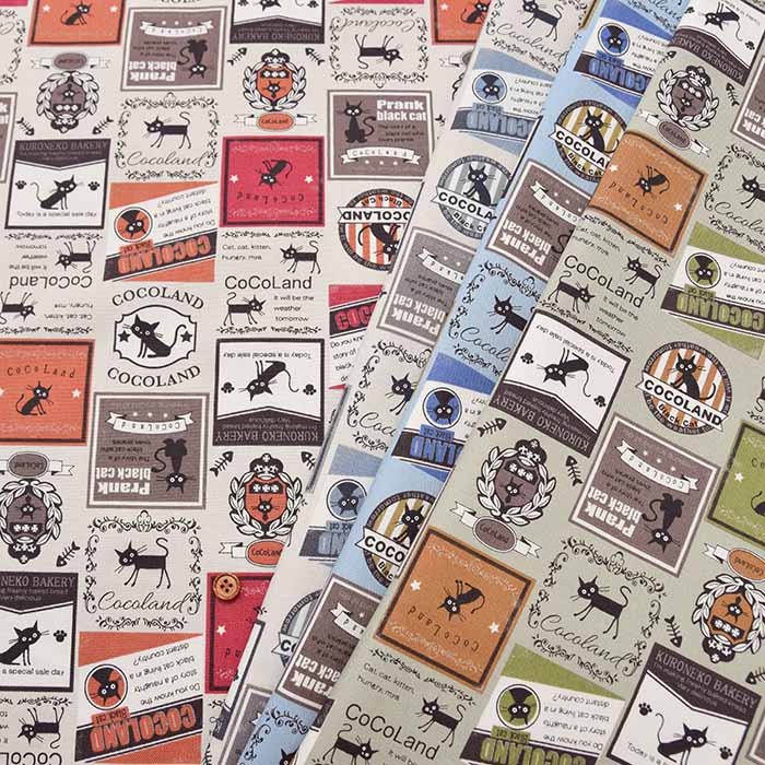 Cotton Ox Printed Fabric Cocoland Label - nomura tailor