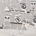 Cotton Ox Printed Fabric Cocoland Newspaper - nomura tailor