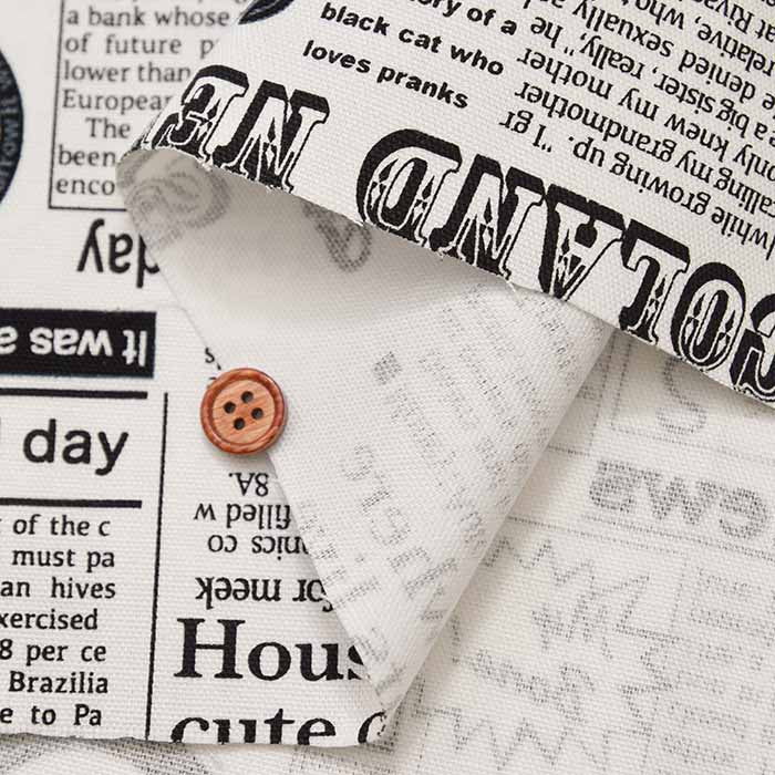 Cotton Ox Printed Fabric Cocoland Newspaper - nomura tailor