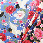 Cotton Scare Lame (Glitter) Fabric - Crane - nomura tailor