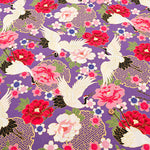 Cotton Scare Lame (Glitter) Fabric - Crane - nomura tailor