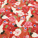 Cotton Scare Lame (Glitter) Fabric - Crane - nomura tailor