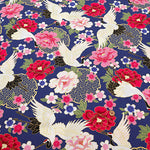 Cotton Scare Lame (Glitter) Fabric - Crane - nomura tailor