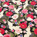 Cotton Scare Lame (Glitter) Fabric - Crane - nomura tailor