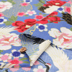 Cotton Scare Lame (Glitter) Fabric - Crane - nomura tailor
