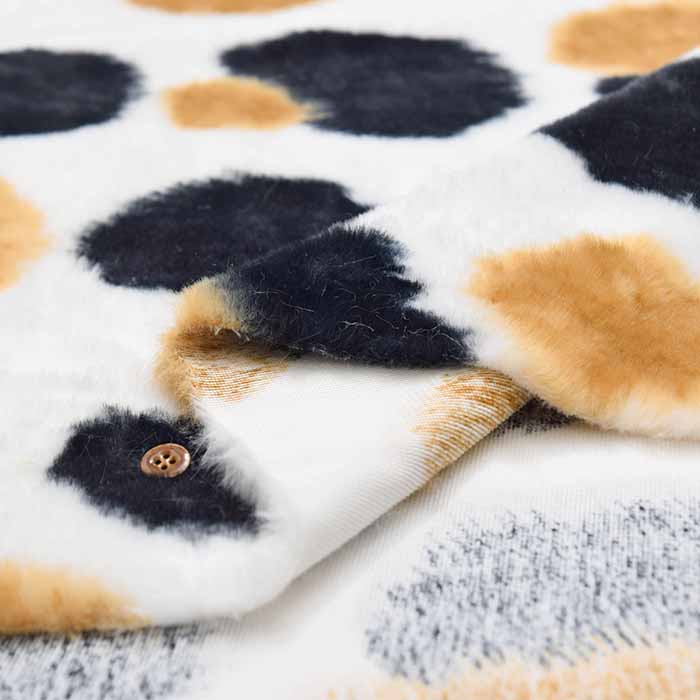 Polyester Boa Fabric Tortoiseshell Cat - nomura tailor