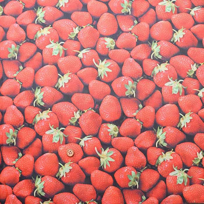 China polyester printed fabric Strawberry - nomura tailor