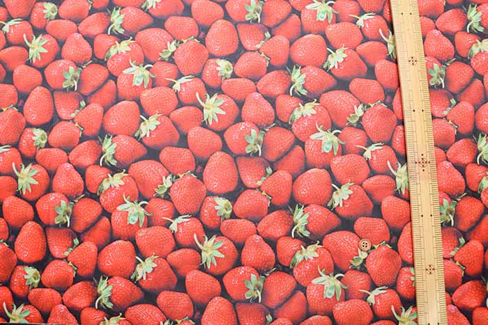 China polyester printed fabric Strawberry - nomura tailor