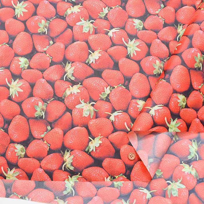 China polyester printed fabric Strawberry - nomura tailor