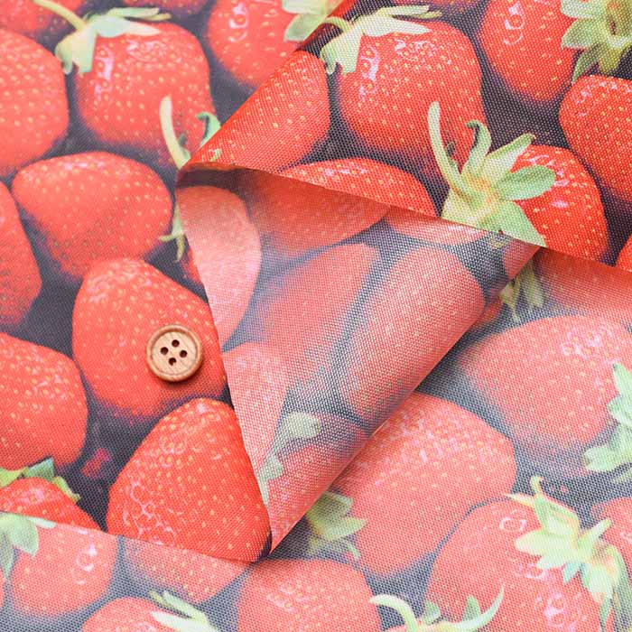 China polyester printed fabric Strawberry - nomura tailor