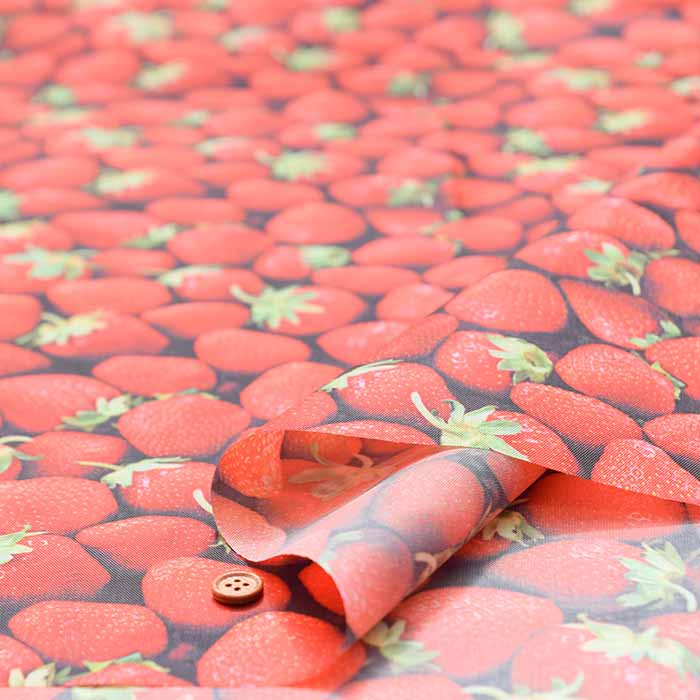 China polyester printed fabric Strawberry - nomura tailor