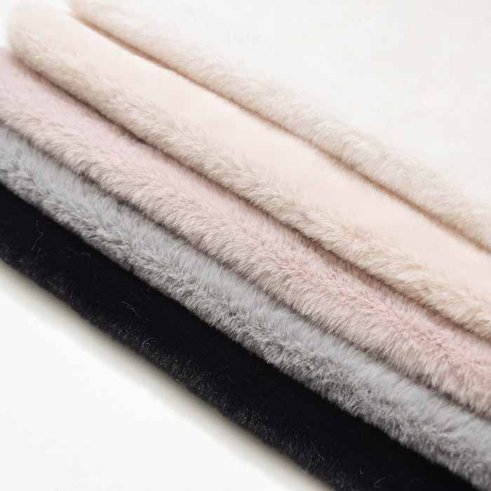 Polyester fluffy rabbit boa fabric Solid color made in China - nomura tailor
