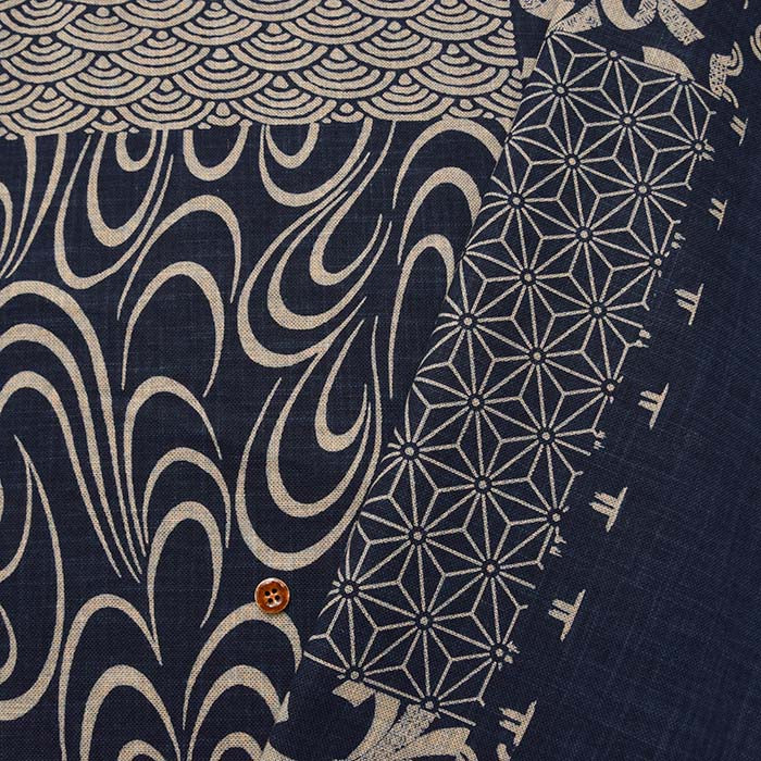 Cotton Japanese pattern print fabric patchwork - nomura tailor