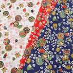 Cotton seating foil print fabric Temari - nomura tailor