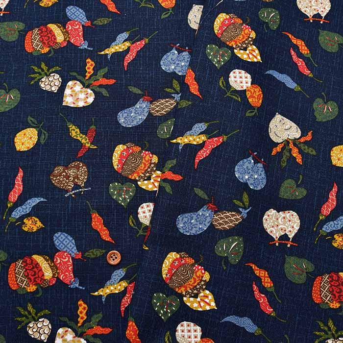 Cotton seating Japanese pattern print fabric 1 - nomura tailor