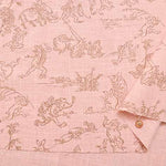 Cotton Morley Cross Print Fabric Bird and Beast Care (Small) - nomura tailor