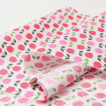 Cotton sheeting print laminate fabric <Non-glossy> Tulip - nomura tailor