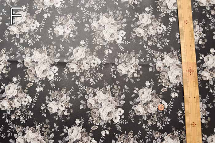 Cotton sheeting printed laminated fabric <Non-finish> Flower - nomura tailor