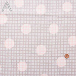 Cotton oxford printed laminated fabric <Non-finish> Check & Dot - nomura tailor