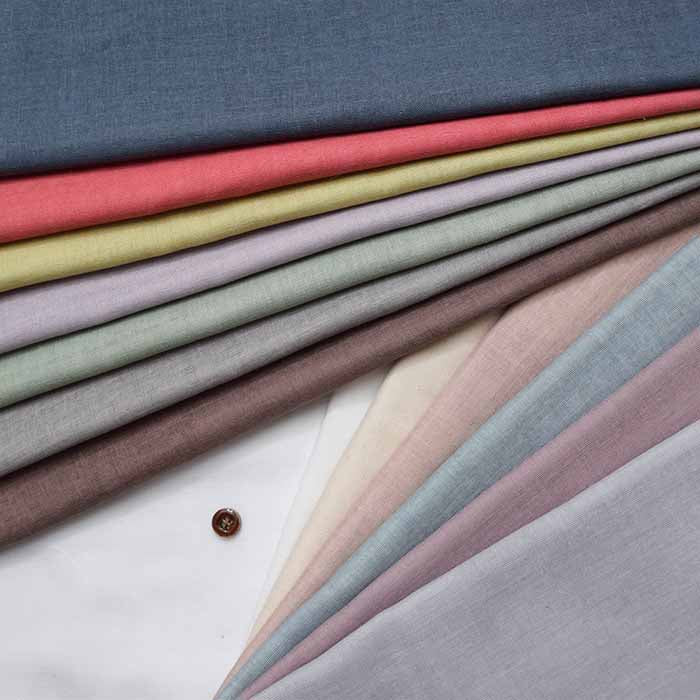 Cotton double gauze fabric, solid color - nomura tailor