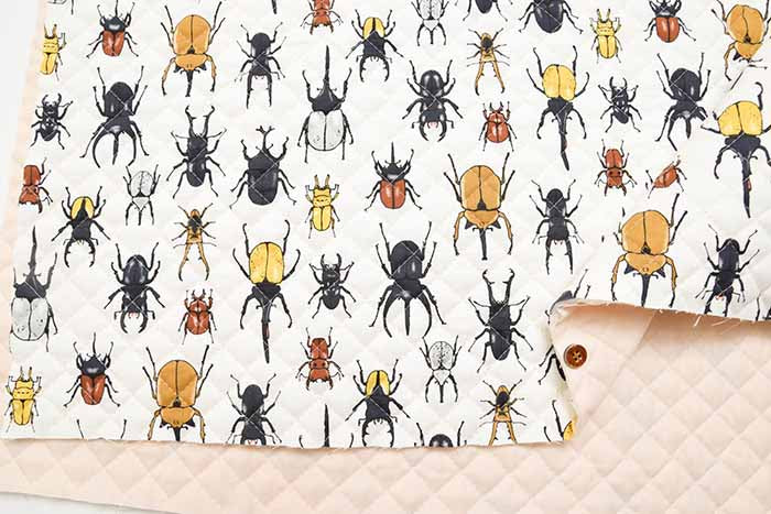 Cotton CB Poprin Cilting Fabric <All Hole> Insects - nomura tailor