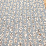 Cotton Oxford Printed Quilted Fabric -Flower (Half Needle) - nomura tailor