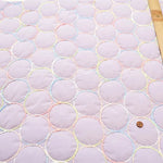 Made in China Nylon Quilted Fabric - Circle Embroidery - nomura tailor