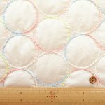 Made in China Nylon Quilted Fabric - Circle Embroidery - nomura tailor