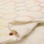 Made in China Nylon Quilted Fabric - Circle Embroidery - nomura tailor