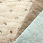 Made in China Nylon Quilted Fabric - Moon and Star Embroidery - nomura tailor