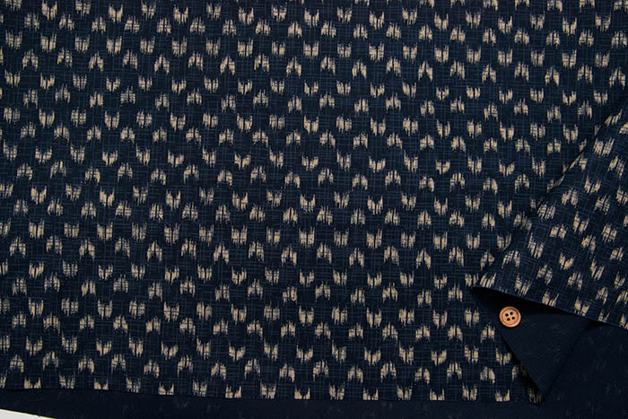 Cotton Skare Japanese Pattern Print Yasuri (Small) - nomura tailor