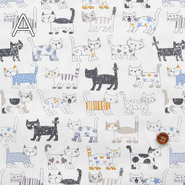 Cotton CB printed fabric Cat - nomura tailor