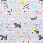 Cotton CB printed fabric Cat - nomura tailor