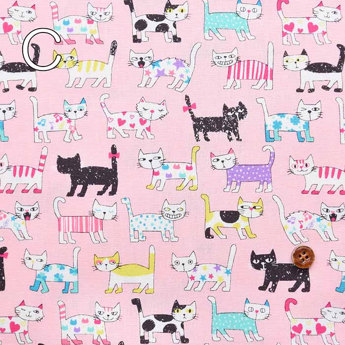 Cotton CB printed fabric Cat - nomura tailor