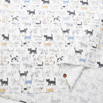 Cotton CB printed fabric Cat - nomura tailor