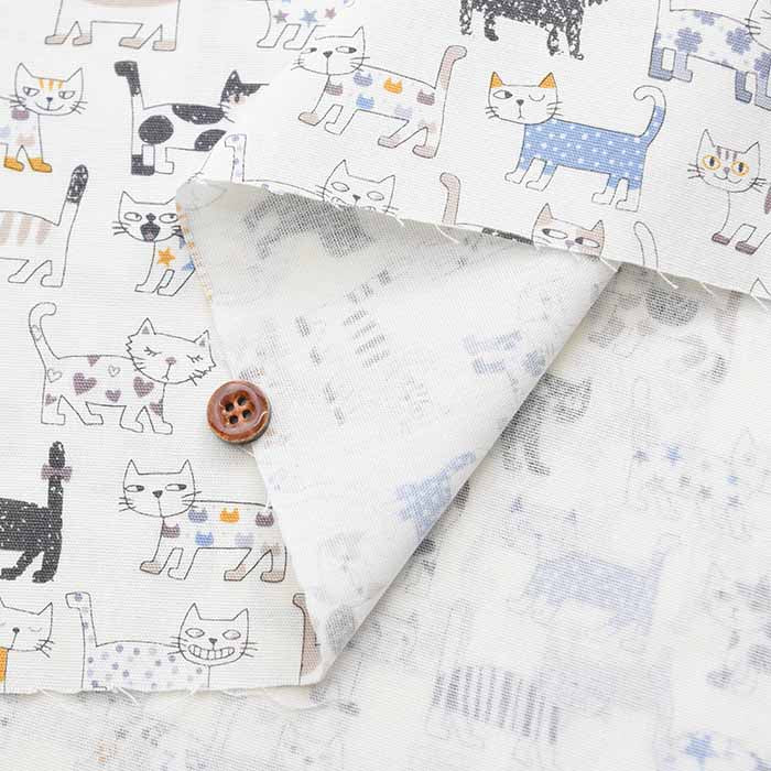 Cotton CB printed fabric Cat - nomura tailor