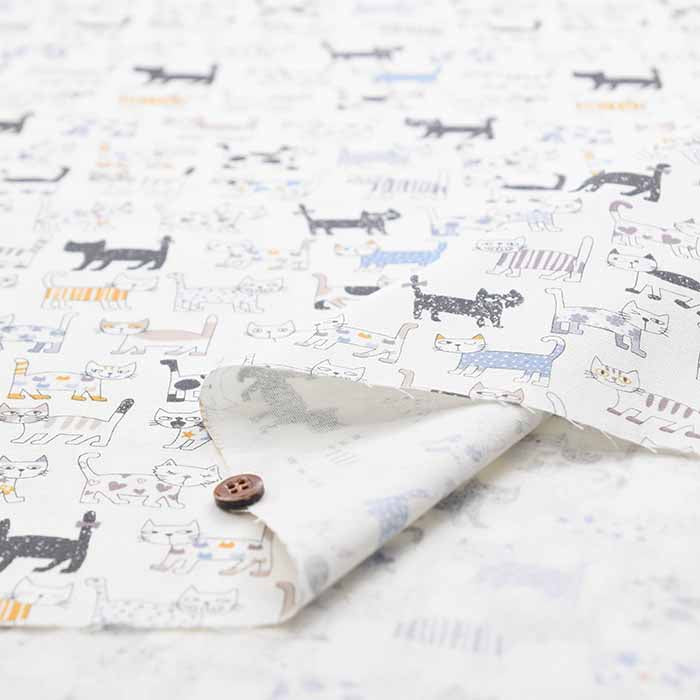 Cotton CB printed fabric Cat - nomura tailor