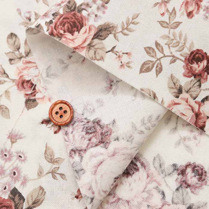 Cotton sheeting printed fabric Bouquet Romantic - nomura tailor