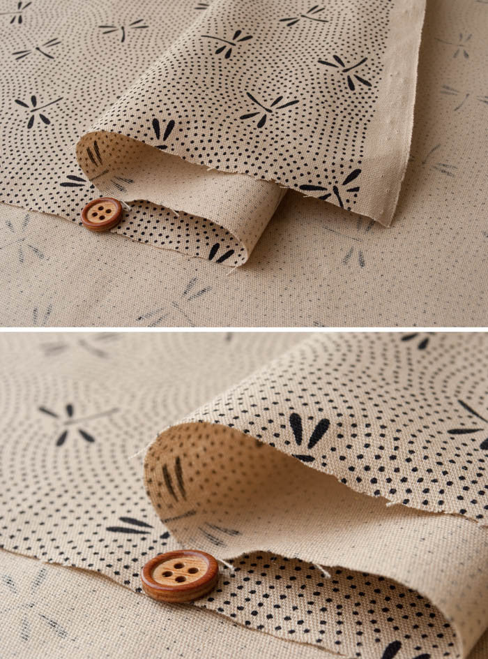 Japanese pattern print dragonfly - nomura tailor