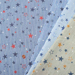 Cotton Sheeting Print Fabric Retro Denim Star - nomura tailor